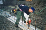 Attaching Metal Track to Footing
