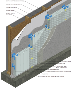 R-ETRO Details - Wood Walls, Stucco Finish